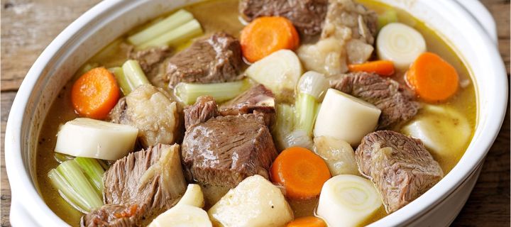 Maison Delval - Recettes - Pot-au-feu de jarret et plat de côtes, légumes d'hiver
