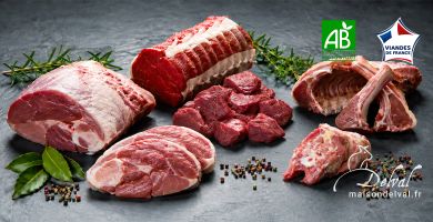 Maison Delval - Boucherie-Charcuterie en ligne - Suggestions saisonnières - Sélection de viandes de bœuf et d'agneau bio